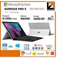 Microsoft Surface Pro 5 LTE/NON LTE (1 YEAR WARRANTY T&C)Core i7 7th GEN 12.3"inch(Refurbished)
