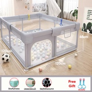 คอกกั้นเด็ก คอกเด็ก 6ฟุต คอกกั้น คอกกั้นเด็กตาข่าย ฟรีลูกบอลทะเล คอกกั้นเด็ก 6ฟุต/5ฟุต/4ฟุต