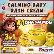 Calming Baby Rash Cream With DNA Salmon  Jojoba Oil & Zinc Oxide 50g – Baby Diaper Cream Krim Kulit 