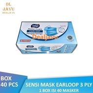 Spesial Sensi Masker 3Ply Earloop / Masker Medis 3 Ply 1 Box 40 Pcs