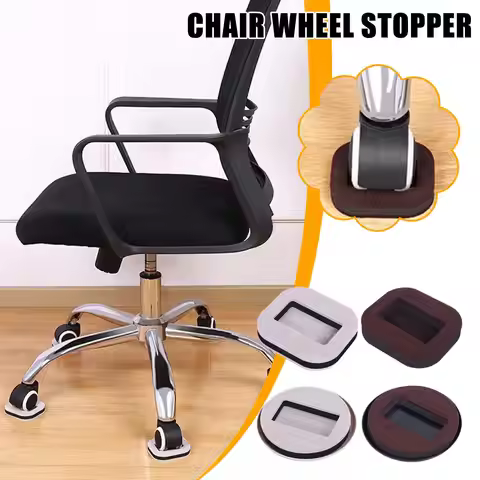 5pcs Office Chair Wheel Stopper Chair Fixing Shockproof Wheel Scratches Floor Prevents Stopper Furni