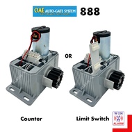 OAE 888 ( LIMIT SWITCH/COUNTER ) DC MOTOR SLIDING AUTO GATE SYSTEM (MOTOR ONLY)