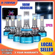 X-7SEVEN Apollo 180W 40000LM 12/24V Fits for Cars & Trucks LED Headlight Bulb Super bright H4 H11 H7