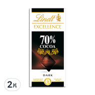 Lindt 瑞士蓮 極醇系列 70% 巧克力片  100g  2片
