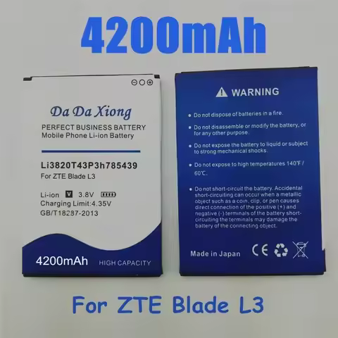 High Quality Replace Battery For ZTE Blade Axon 7 Mini 5 L3 V5 V5S Z7 Z9 A610 MF91 QLux 9 V10 V9Vita