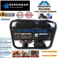 Mostaz Moto 3.0kW/3000Watt Portable Gasoline Generator with Electric Start MSG3000K - Heavy Duty - 6