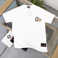 T-shirt Evisu/ T-shirt Evisu Uniseks T-shirt Bercetak Lengan Pendek T-shirt Perniagaan Kasual Mewah 