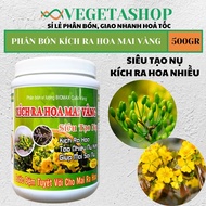 PHÂN BÓN KÍCH RA HOA MAI VÀNG - SIÊU LÂN 10-60-10+TE - SIÊU TẠO NỤ - HŨ 500gr - VEGETASHOP - PHÂN BÓ