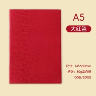 [Ready Stock] a5 Pattern Notebook Simple College Students Postgraduate Entrance Examination Soft Lea