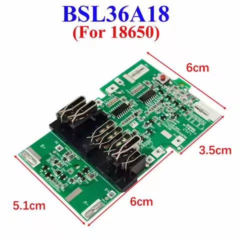BSL36A18 10X18650 BMS PCBA Charging Protection Board Circuit For Hitachi For HIKOKI 36V/18V Lithium 
