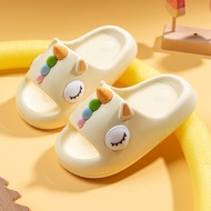 Bunny Parents Bunny Children's Slippers Cartoon Unicorn Girl Home eva Anti-slip Baby Slippers Summer