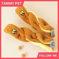 Pet Dog Vocal Plush Toys New Ins Strip Bread Hidden Food Smelling Toys