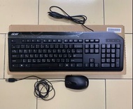 全新華碩acer kb-0759鍵盤+ （二手）sm-9020滑鼠