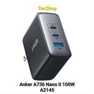 Anker 736 Nano II (2PD-1IQ) 100W fast charger supports 3 charging ports - A2145 -
