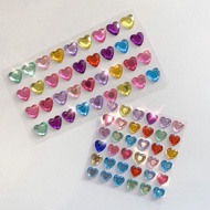 Diy decorative sparkling 3D heart Sticker