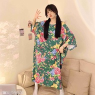 Now-Goods Large Size Women's Clothing Fat Sister 1.0-150.0kg Over-the-Knee Northeast Big Flower Long