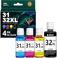 31 32XL Ink Bottle Replacement for HP 31 32XL 1VV24AN 1VU26AN 1VU28AN TVU27AN Work for Smart Tank 76