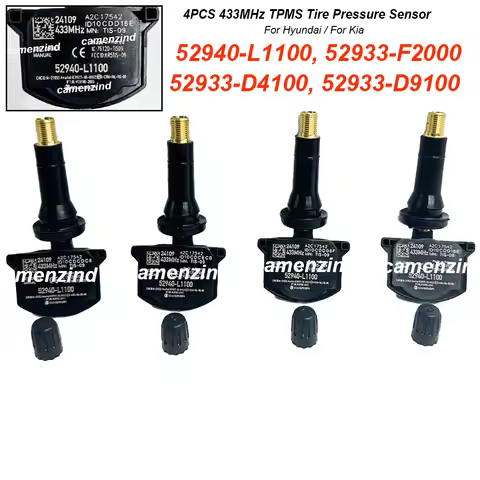 4PCS TPMS Sensor 433MHz 52940-L1100 52933-F2000 52933-D4100 52940-AR100 52933-D9100 52940-T6000 5294