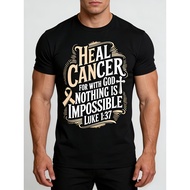 Heal Cancer Survivor Endometrial Cancer Awareness T-Shirt