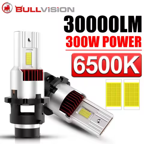 Bullvision D1S LED Headlight Canbus 6500K White 9054 CSP Chip D2S D3S D4S D5S D8S D1R D2R D3R D4R D1