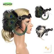 MESHOP Feather Flapper 1920s Wear Decor Fashion Gatsby Headdress