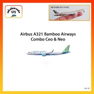 [1:400] Airbus A321 Bamboo Airways Assembly Paper Model (Combo Ceo & Neo) - MohinhgiayVN