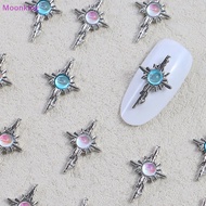 Moonking 5pcs 3D Alloy Nail Ch Decorations Cross Star Accessories Glitter Rhinestone Nail Parts Nail Art Materials Supplies NEW