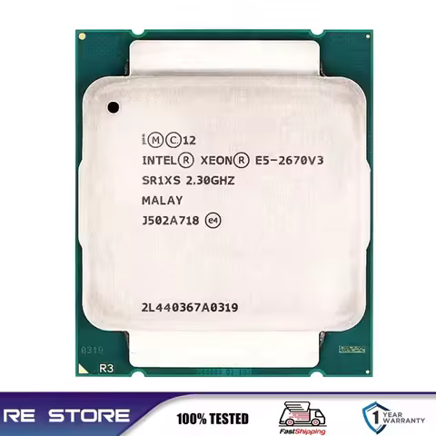 Intel Xeon E5 2670 V3 2.3GHz 12-cores LGA 2011-3 SR1XS processor CPU