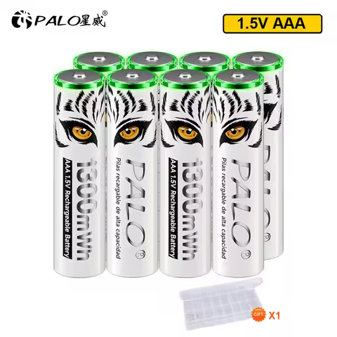 PALO 1.5V AAA Li-ion Rechargeable Battery 3A 1.5V 1300mWh Lithium AAA Rechargeable Battery Bateria A