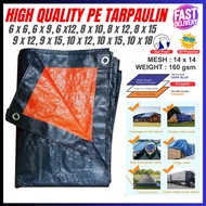JUMBO HEAVY DUTY PE Tarpaulin Sheet Canvas Waterproof / Canvas Kereta Canvas Lori Canvas Khemah 160G