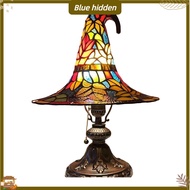 BlueH Halloween Table Lamp Gothic Desk Lamp Spooky Wizard Hat Lamp for Halloween Party Decor Gothic