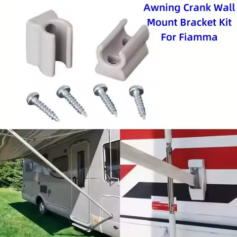 Wall Mount Bracket Kit For Fiamma Awning Crank 98655-094 For Awning Handle Easy-To-Install Awning Br
