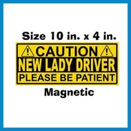 ✽ ➦ ◿ Magnetic New Lady Driver Decal Sticker for Car