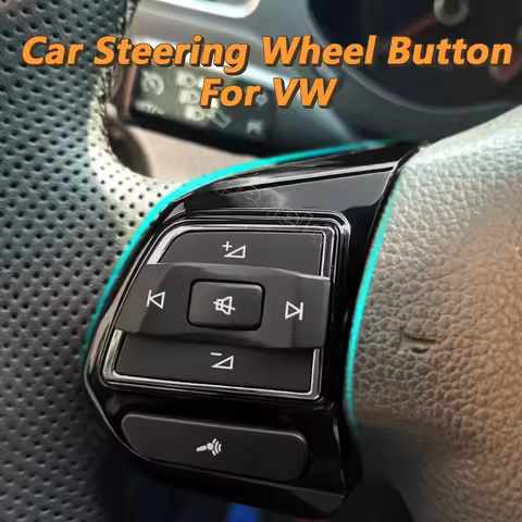 LED Steering Wheel Volume Audio Switch Media Control Button For VW Golf MK6 6R Polo Jetta MK5 Touran