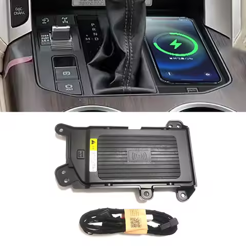 Car wireless fast charging holder for Toyota Land Cruiser LC300 2021 2022 2023 15w car charger mobil