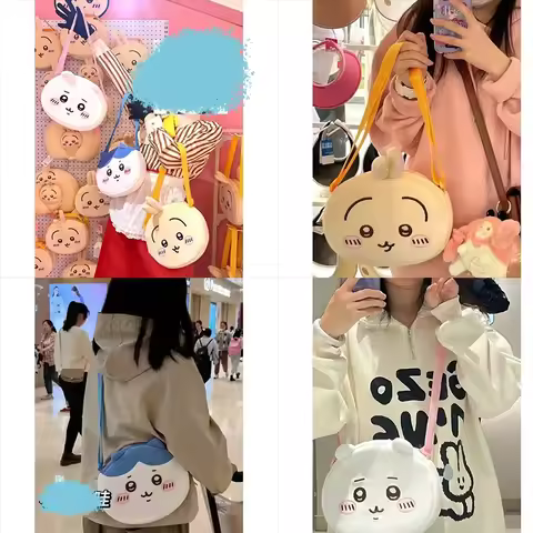 jiyi Cute Crossbody Bag ハチワレ Hachiware うさぎ USAGI ちいかわ Cute Girl Gift Large Capacity Bag Durable Kawa