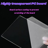 High Temperature Polycarbonate Solid Hard Board 150 * 150mm-500 * 500mm Transparent PC Endurance Boa