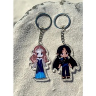 Acotar Rhysand and Feyre inspired acrylic keychain