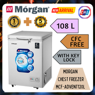 MORGAN (READY STOCK+AUTHORISED DEALER) CHEST FREEZER 108L MCF-ADVENT120L - MORGAN WARRANTY MALAYSIA
