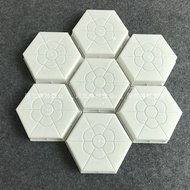 PH Plastic Paving Molds 3D Hexagon Flower For Concrete Wall Sto
