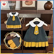 【RICONINI】Cardcaptor Sakura Toddler Girl Summer Dress - School Uniform JK Style, Kids Pleated Skirt 