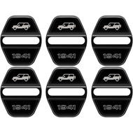 Stainless Steel 6PCS Door Lock Cover for Jeep Wrangler JL JLU 2018-2025 4XE Unlimited Sahara Sports 