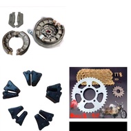 Assembly Sprocket front + rear  XY400 only