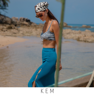 Kemissara Midi Skirt - Lagoon Blue