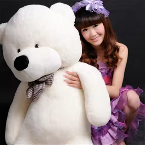 Kawaii 80cm Lovely Plush Stuffed Animals Soft Giant Teddy Bear Urso Pelucia Girls Toys Wedding And B