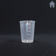 Gelas Takar Gelas Ukur Plastik Beaker Gelas Lab - 50mL.