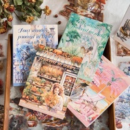 (6BA) romantic love season winter autumn summer spring sticker book beautiful journalingWanita