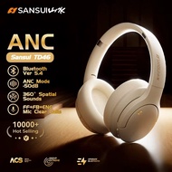 SANSUI 50dB ANC bluetooth không dây 5.4 Headphone Over-ear Tai nghe với micro tháo rời khử tiếng ồn
