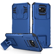 Case For POCO X3 NFC Phone Shockproof Camera Protection With Stand Mobile Phone Case
