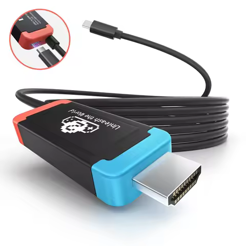 Lemorele Switch USB-C to HDMI 2M Cable PD 100W HDMI 4k 60Hz Type C to Projection Cable Video Cable F